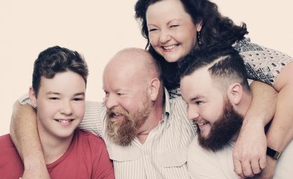 Joy Jensen and her family